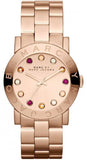 Buy Shop Marc Jacobs Amy Dexter Rose Gold Dial Rose Gold Steel Strap Watch for Women - MBM3216 USA Online