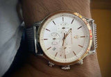 Buy Shop Maserati Epoca White Dial Chronograph Silver Mesh Bracelet Watch For Men - R8873618009 USA Online