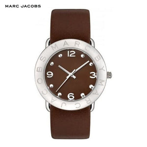 Buy Shop Marc Jacobs Amy Brown Dial Brown Leather Strap Watch for Women - MBM1139 USA Online