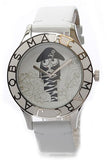 Buy Shop Marc Jacobs Miss Marc Pirate White Dial White Leather Strap Watch for Women - MBM1146 USA Online