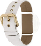 Buy Shop Marc Jacobs Amy White Dial White Leather Strap Watch for Women - MBM1150 USA Online