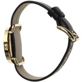 Buy Shop Marc Jacobs Amy Black Dial Black Leather Strap Watch for Women - MBM1154 USA Online