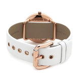Buy Shop Marc Jacobs Amy White Dial White Leather Strap Watch for Women - MBM1180 USA Online