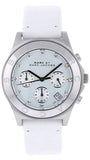 Buy Shop Marc Jacobs Blade White Dial White Leather Strap Watch for Women - MBM1187 USA Online