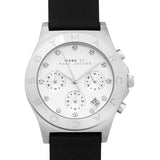 Buy Shop Marc Jacobs Blade Chronograph White Dial Black Leather Strap Watch for Women - MBM1189 USA Online