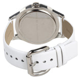 Buy Shop Marc Jacobs Blade White Dial White Leather Strap Watch for Women - MBM1200 USA Online