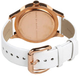 Buy Shop Marc Jacobs Blade White Dial White Leather Strap Watch for Women - MBM1201 USA Online