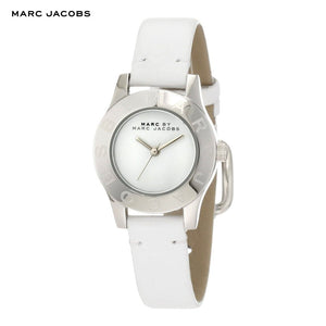 Buy Shop Marc Jacobs Blade White Dial White Leather Strap Watch for Women - MBM1200 USA Online