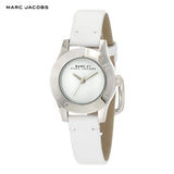Buy Shop Marc Jacobs Blade White Dial White Leather Strap Watch for Women - MBM1200 USA Online