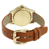 Buy Shop Marc Jacobs Mini Blade White Dial Brown Leather Strap Watch for Women - MBM1219 USA Online