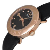 Buy Shop Marc Jacobs Amy Black Dial Black Leather Strap Watch for Women - MBM1225 USA Online