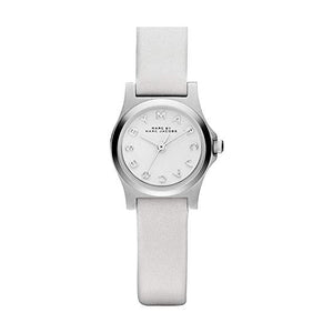 Buy Shop Marc Jacobs Henry Dinky White Dial White Leather Strap Watch for Women - MBM1234 USA Online