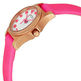 Buy Shop Marc Jacobs Henry White Dial Pink Leather Strap Watch for Women - MBM1237 USA Online