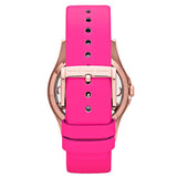 Buy Shop Marc Jacobs Henry Skeleton Pink Dial Pink Leather Strap Watch for Women - MBM1243 USA Online