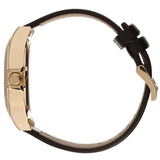 Buy Shop Marc Jacobs Henry Skeleton Black Dial Black Leather Strap Watch for Women - MBM1246 USA Online