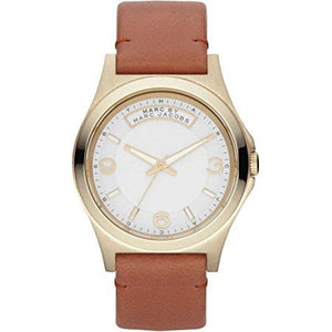 Buy Shop Marc Jacobs Baby Dave White Dial Brown Leather Strap Watch for Women - MBM1261 USA Online