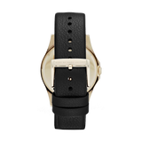 Buy Shop Marc Jacobs Baby Dave Gold Dial Black Leather Strap Watch for Women - MBM1264 USA Online