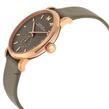 Buy Shop Marc Jacobs Baker Grey Dial Grey Leather Strap Watch for Women - MBM1266 USA Online
