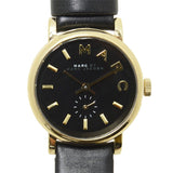 Buy Shop Marc Jacobs Baker Black Dial Black Leather Strap Watch for Women - MBM1273 USA Online