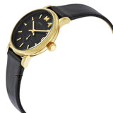 Buy Shop Marc Jacobs Baker Black Dial Black Leather Strap Watch for Women - MBM1273 USA Online