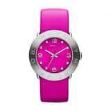 Buy Shop Marc Jacobs Amy Pop Pink Dial Pink Leather Strap Watch for Women - MBM1286 USA Online