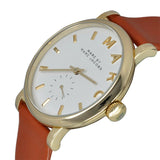 Buy Shop Marc Jacobs Baker White Dial Brown Leather Strap Watch for Womern - MBM1316 USA Online