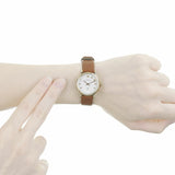 Buy Shop Marc Jacobs Baker White Dial Brown Leather Strap Watch for Women - MBM1317 USA Online