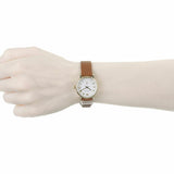 Buy Shop Marc Jacobs Baker White Dial Brown Leather Strap Watch for Women - MBM1317 USA Online