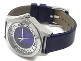 Buy Shop Marc Jacobs Henry Skeleton Blue Dial Blue Leather Strap Watch for Women - MBM1337 USA Online