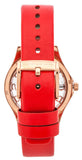 Buy Shop Marc Jacobs Henry Skeleton Red Dial Red Leather Strap Watch for Women - MBM1338 USA Online