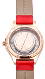 Buy Shop Marc Jacobs Henry Skeleton Red Dial Red Leather Strap Watch for Women - MBM1338 USA Online