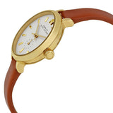 Buy Shop Marc Jacobs Sally White Dial Brown Leather Strap Watch for Women - MBM1351 USA Online