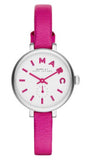 Buy Shop Marc Jacobs Sally White Dial Pink Leather Strap Watch for Women - MBM1353 USA Online