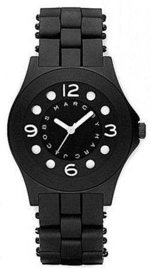 Buy Shop Marc Jacobs Pelly Black Dial Black Silicone Strap Watch for Women - MBM2528 USA Online