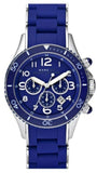 Buy Shop Marc Jacobs Rock Chronograph Blue Dial Blue Silicone Strap Watch for Women - MBM2548 USA Online
