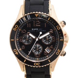 Buy Shop Marc Jacobs Rock Chronograph Black Dial Black Silicone Strap Watch for Women - MBM2553 USA Online