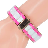 Buy Shop Marc Jacobs Rock Chronograph White Dial Two Tone Silicone Strap Watch for Women - MBM2593 USA Online
