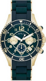 Buy Shop Marc Jacobs Rock Chronograph Green Dial Green Silicone Strap Watch for Women - MBM2597 USA Online