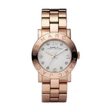 Buy Shop Marc Jacobs Amy White Dial Rose Gold Steel Strap Watch for Women - MBM3077 USA Online