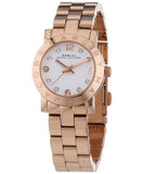 Buy Shop Marc Jacobs Mini Amy White Dial Rose Gold Steel Strap Watch for Women - MBM3078 USA Online