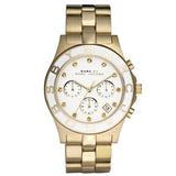 Buy Shop Marc Jacobs Blade Chronograph White Dial Gold Steel Strap Watch for Women - MBM3081 USA Online