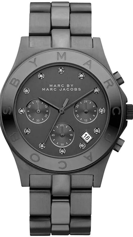Buy Shop Marc Jacobs Blade Chronograph Black Dial Black Steel Strap Watch for Women - MBM3103 USA Online