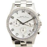Buy Shop Marc Jacobs Henry Chronograph Silver Dial Silver Steel Strap Watch for Women - MBM3104 USA Online
