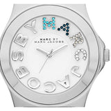 Buy Shop Marc Jacobs Rivera White Dial Silver Steel Strap Watch for Women - MBM3136 USA Online