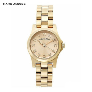 Buy Shop Marc Jacobs Henry Dinky Gold Dial Gold Steel Strap Watch for Women - MBM3199 USA Online