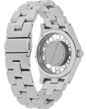 Buy Shop Marc Jacobs Henry Transparent Silver Dial Silver Steel Strap Watch for Women - MBM3205 USA Online