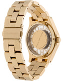 Buy Shop Marc Jacobs Henry Transparent Gold Dial Gold Steel Strap Watch for Women - MBM3206 USA Online