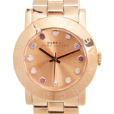 Buy Shop Marc Jacobs Amy Dexter Rose Gold Dial Rose Gold Steel Strap Watch for Women - MBM3216 USA Online
