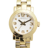 Buy Shop Marc Jacobs Amy Dinky White Dial Gold Steel Strap Watch for Women - MBM3226 USA Online