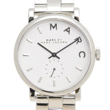 Marc Jacobs Baker White Dial Silver Steel Strap Watch for Women - MBM3242